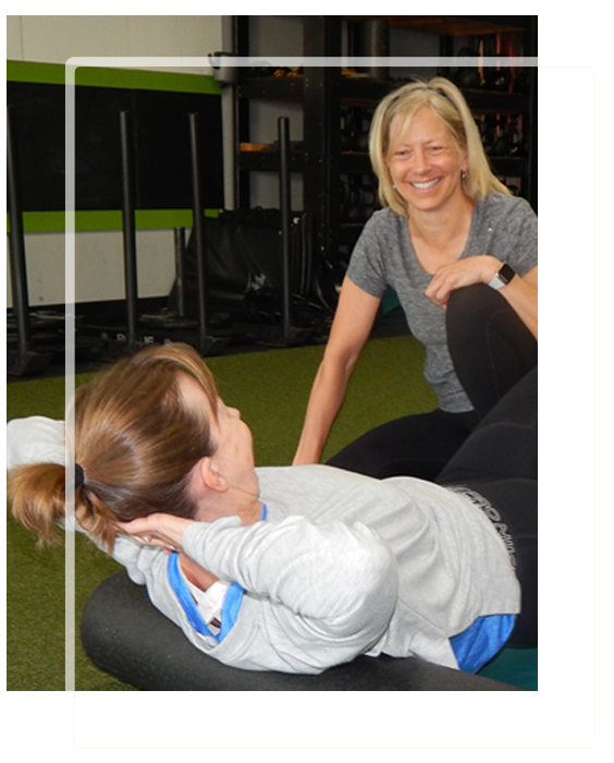 Best Personal Trainer in Eagan, MN Katie Plunkett of Optimize You Personal Training & Fitness in Eagan, MN working an individualized workout session